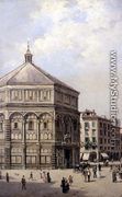A View of the Baptistry in Florence - Antonietta Brandeis