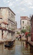 Gondolas on a Venetian Canal 'Rio de San Aportino' - Antonietta Brandeis