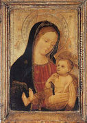 The Madonna and Child, with a goldfinch - Ludovico Brea