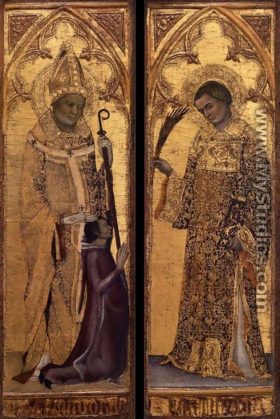 St Hermagoras and a Donor; St Fortunatus c. 1345 - Matteo Giovanetti