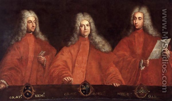 Portraits of Three Avogadri - Pietro Uberti