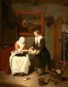 Interior with a Lady Choosing Fish, 1664 - Quiringh Gerritsz. van Brekelenkam