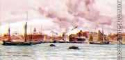 Portsmouth Harbour 1884 - John Edward Brett