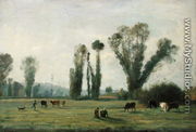 Prairie at Bercenay-en-Othe, Aube, c.1893 - Nicolas Louis Cabat