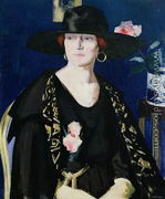A Lady in Black and Gold - Francis Campbell Boileau Cadell