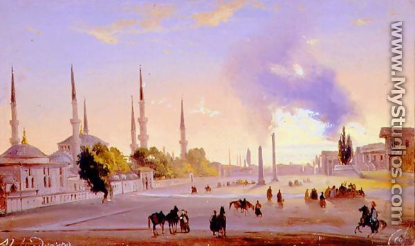The Racecourse at Constantinople - Ippolito Caffi