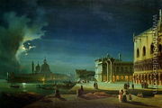 Venice by Moonlight - Ippolito Caffi