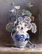 Geraniums in a China Jug, 1875 - Hector Caffieri