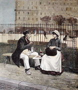 The Worker's Lunch, from 'Le Petit Journal', 1891 - Henri Cain