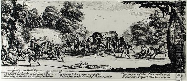 The Attack on the Stagecoach, plate 8 from 