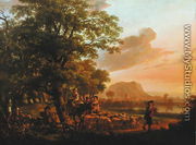 Pastoral scene - Abraham Van Calraet