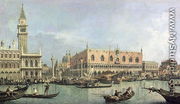 The Molo and the Piazzetta San Marco, Venice - (Giovanni Antonio Canal) Canaletto
