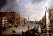 The Grand Canal from the Campo San Vio, Venice - (Giovanni Antonio Canal) Canaletto