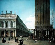 Piazza San Marco: Looking West from the North End of the Piazzetta - (Giovanni Antonio Canal) Canaletto