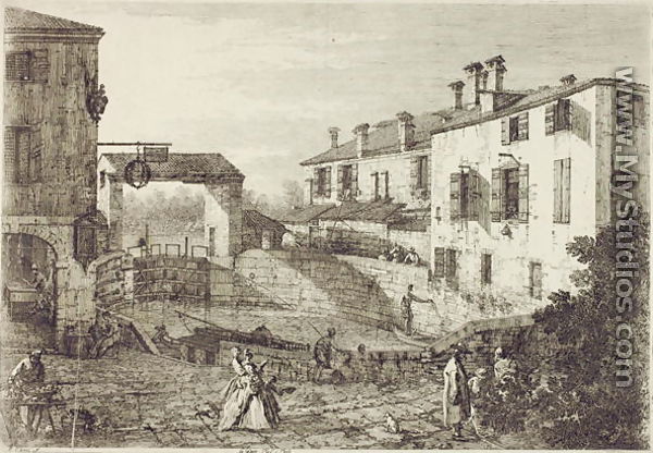 Le Porte de Dolo - (Giovanni Antonio Canal) Canaletto