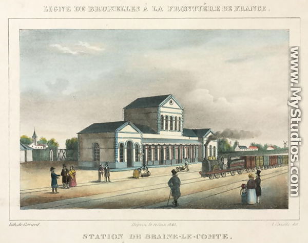 Braine-le-Comte Station, Belgium, 1843 - A. Canella
