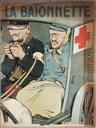 Caricature of an ambulance, front cover of 'La Baionnette', 28th June 1917 - Marcel Amable O.L. Capy