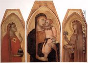 Madonna and Child with Mary Magdalene and St Dorothea - Ambrogio Lorenzetti