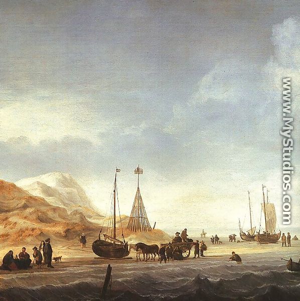 Beach Scene - Willem van de, the Younger Velde