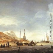 Beach Scene - Willem van de, the Younger Velde