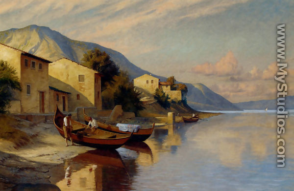A Fishing Village - F. Brinicardi