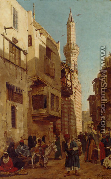 A Busting Cairo Street - G. G. Moretti