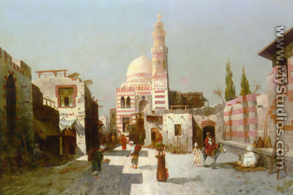 Entrance to the Complex of Sultan Quatbay, Cairo - August von Siegen