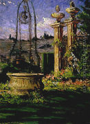 In the Gardens of the Villa Palmieri - James Carroll Beckwith