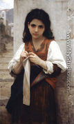 Tricoteuse (The Little Knitter) - William-Adolphe Bouguereau