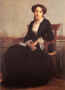 Portrait of Genevieve Celine, eldest daughter of Adolphe Bouguereau - William-Adolphe Bouguereau