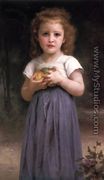 Petite fille tenant des pommes dans les mains (Little girl holding apples in her hands) - William-Adolphe Bouguereau