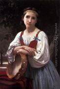 Bohemienne au Tambour de Basque (Gypsy Girl with a Basque Drum) - William-Adolphe Bouguereau