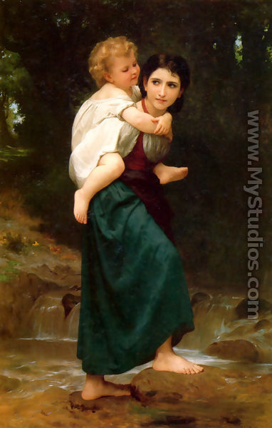 Le Passage du gué (The Crossing of the Ford) - William-Adolphe Bouguereau