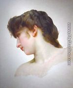 Étude de Tête de Femme Blonde Profil (Study of a Blonde Woman's Profile) - William-Adolphe Bouguereau