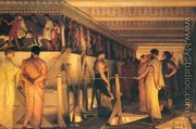 Phidias Showing the Frieze of the Parthenon to his Friends - Sir Lawrence Alma-Tadema