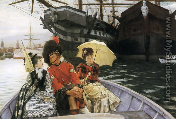 Portsmouth Dockyard (or "How happy I could be with either") - James Jacques Joseph Tissot
