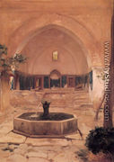 Courtyard of a Mosque at Broussa - Lord Frederick Leighton