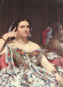 Madame Paul-Sigisbert Moitessier, née Marie-Clotilde-Inès de Foucauld, Seated [detail] - Jean Auguste Dominique Ingres