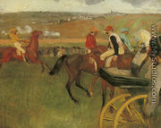 At the Races, Gentlemen Jockeys - Edgar Degas