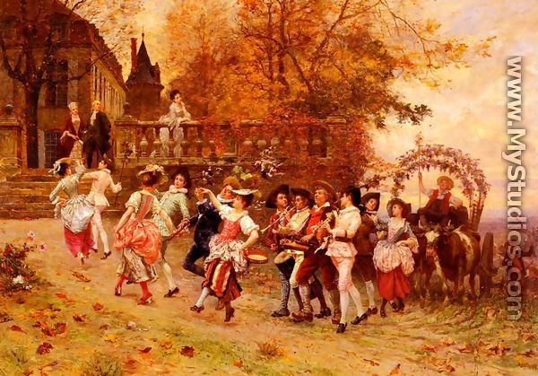 La Fete De Vendange (The Harvest Festival) - Charles Edouard Edmond Delort