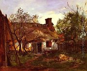 La Chaumiere A Berneval (Thatched Cottage in Berneval) - Hippolyte Camille Delpy