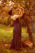 Mere Et Enfant Dans Le Jardin (Mother and Child in the Garden) - Hippolyte Camille Delpy