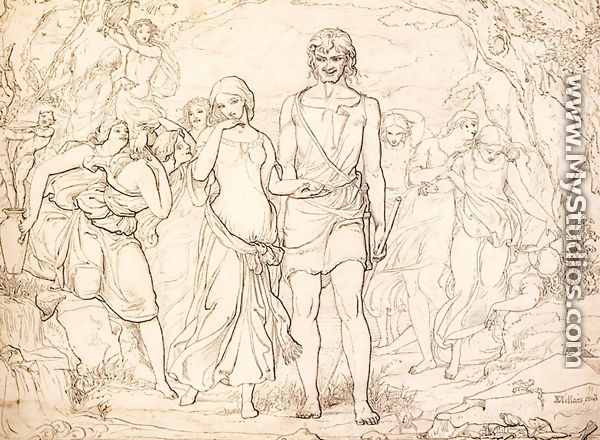 Cymon and Iphigenia - Sir John Everett Millais