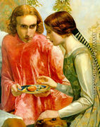 Lorenzo and Isabella - detail - Sir John Everett Millais