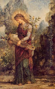 Orpheus (or Thracian Girl Carrying the Head of Orpheus) - Gustave Moreau