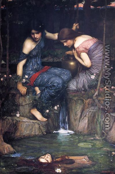 Nymphs finding the Head of Orpheus (or Women with Water Jugs) - John William Waterhouse