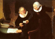 Jan Rijcksen and his Wife, Griet Jans ('The Shipbuilder and his Wife') - Rembrandt Van Rijn