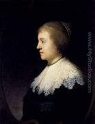 Portrait Of Amalia van Solms - Rembrandt Van Rijn