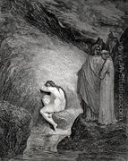 The Inferno, Canto 30, lines 38-39: “ That is the ancient soul/ Of wretched Myrrha,” - Gustave Dore