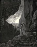 The Inferno, Canto 34, lines 127-129: By that hidden way/ My guide and I did enter, to return/ To the fair world - Gustave Dore